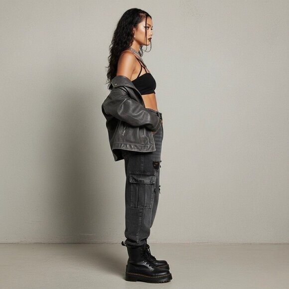 NWT Black Strappy Bralette Crop Top | Baddie Grunge Fairy Streetwear Whimsigoth - Picture 5 of 16